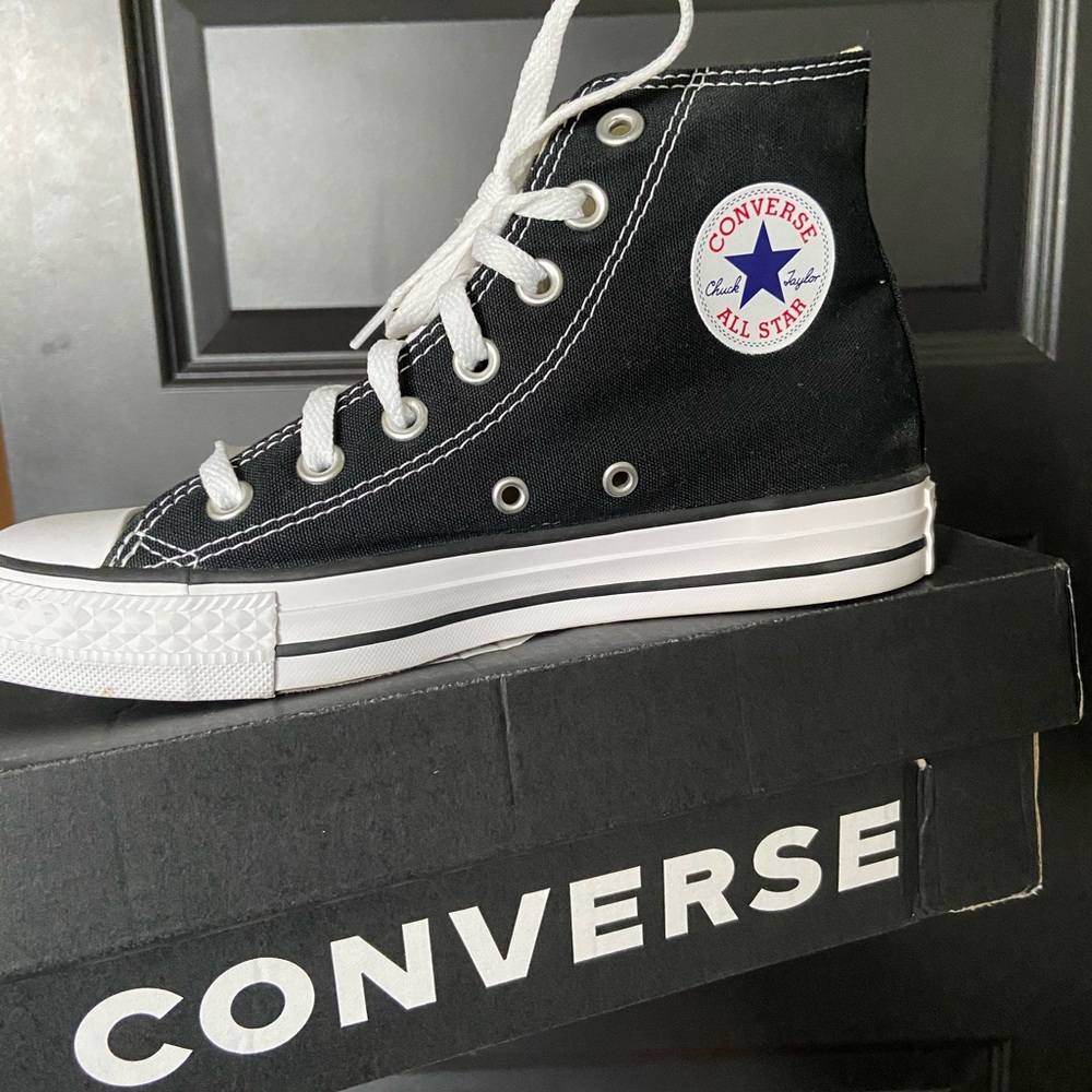 black high top converse
